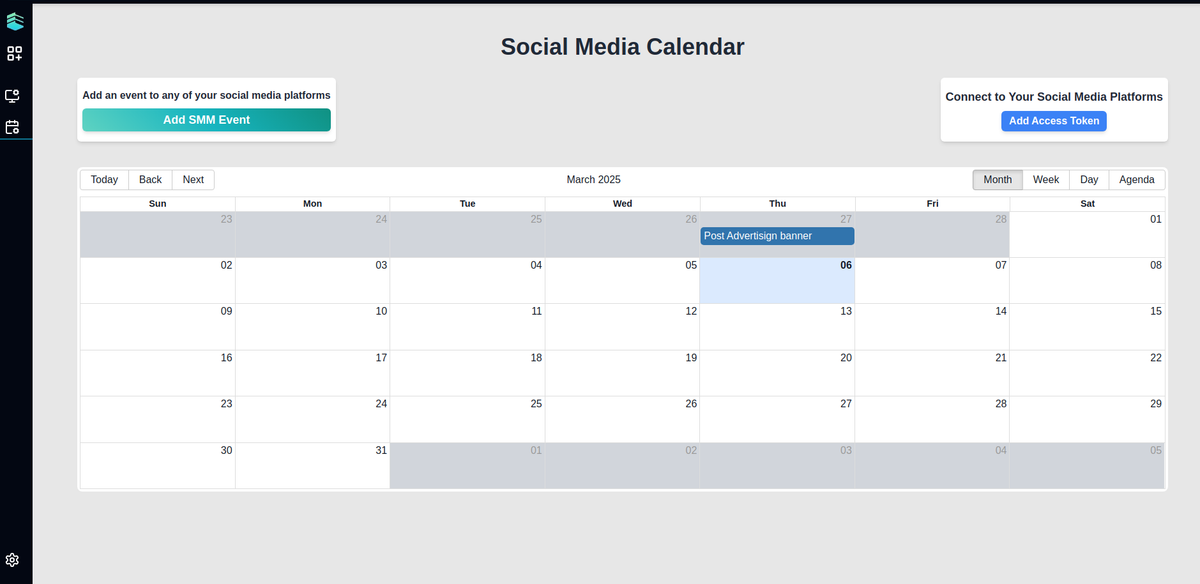 Noetics social media calendar